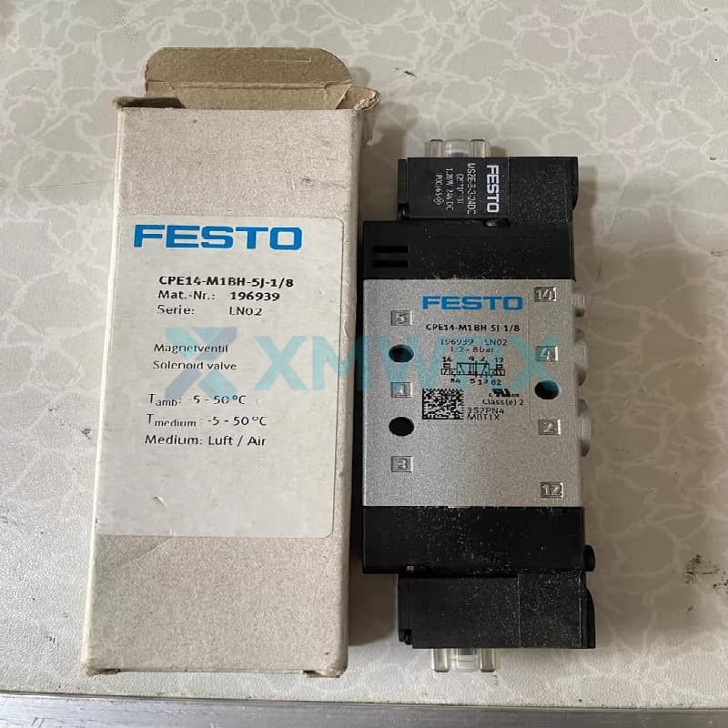 FESTO CPE14-M1BH-5J-1/8  196939  Two-position five-way dual-electric control solenoid valve